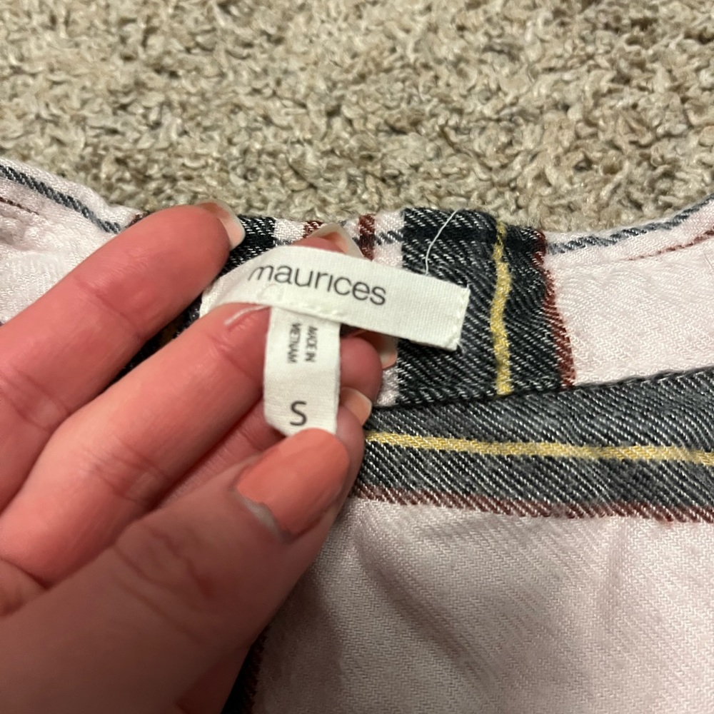 Maurice’s faded pink flannel